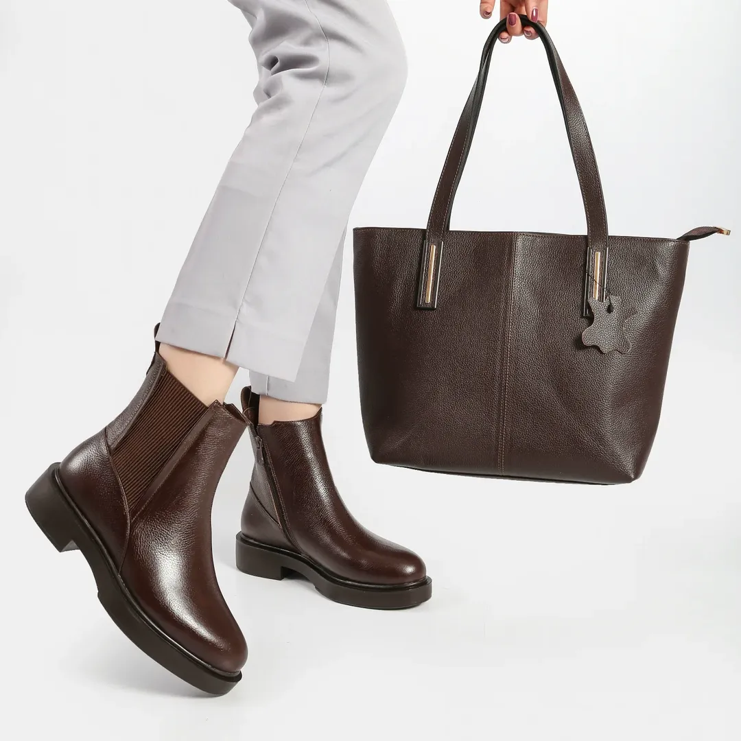 بوت تمام چرم برند زیلان ترک سایز ۴۱