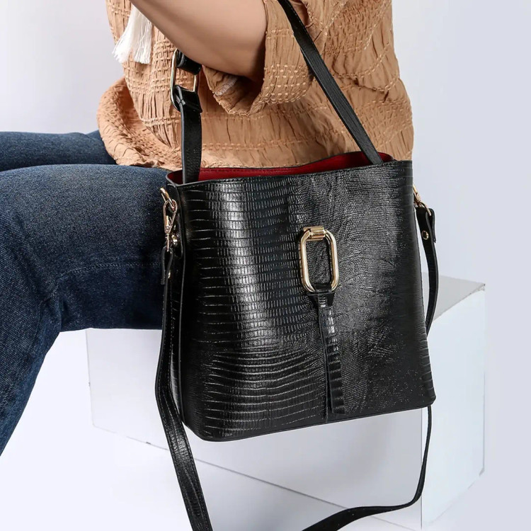 کفش تمام چرم طبیعی پاشنه دار